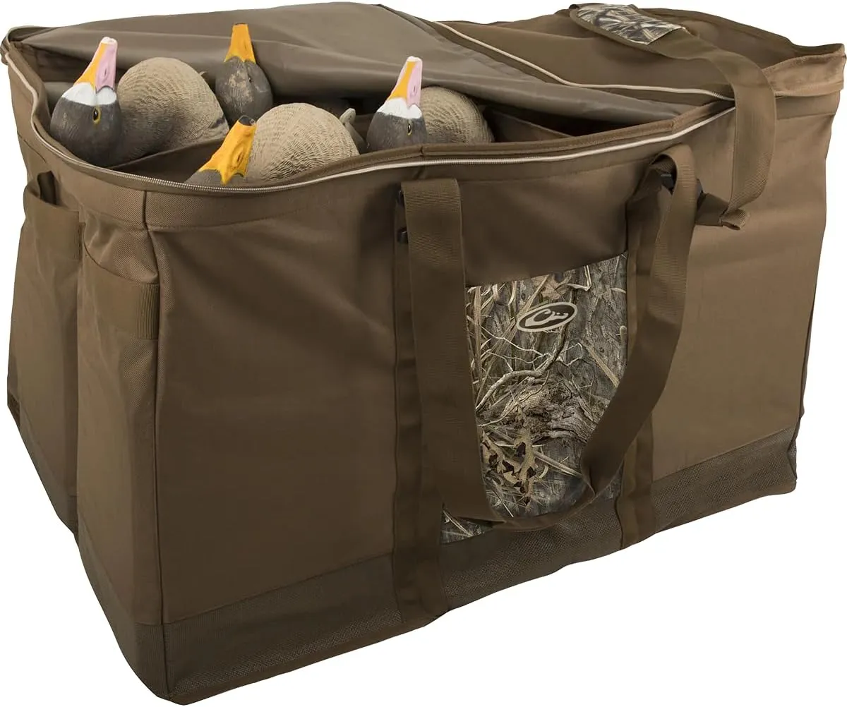 Drake Waterfowl 6 Slot Zippered-Top Decoy Bag Mossy Oak Shadow Grass Habitat OSFM