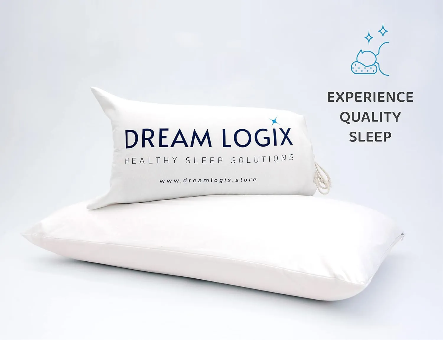 DreamLogix Natural Talalay Latex Pillow (Firm, Queen 28'' x 16 '')