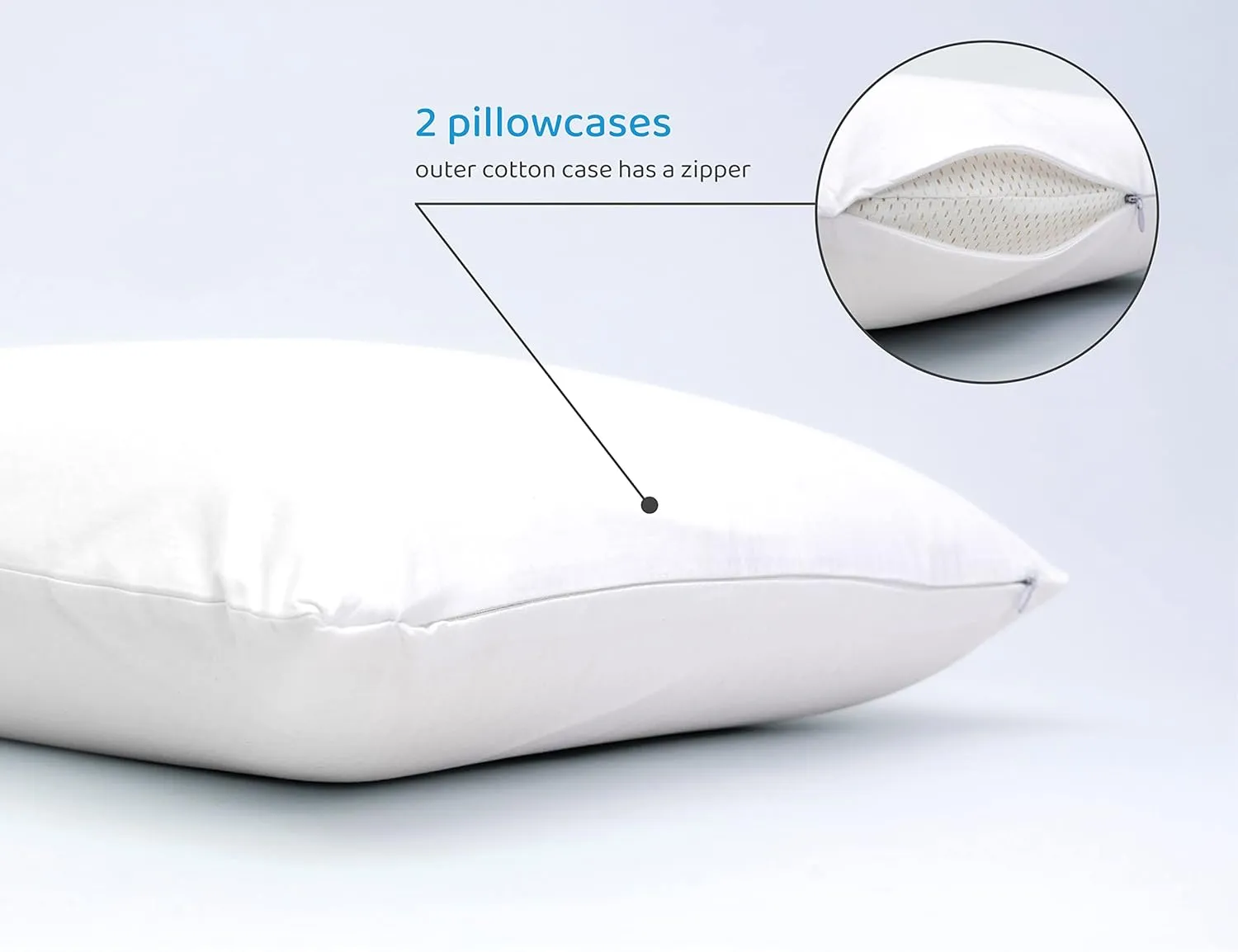 DreamLogix Natural Talalay Latex Pillow (Firm, Queen 28'' x 16 '')