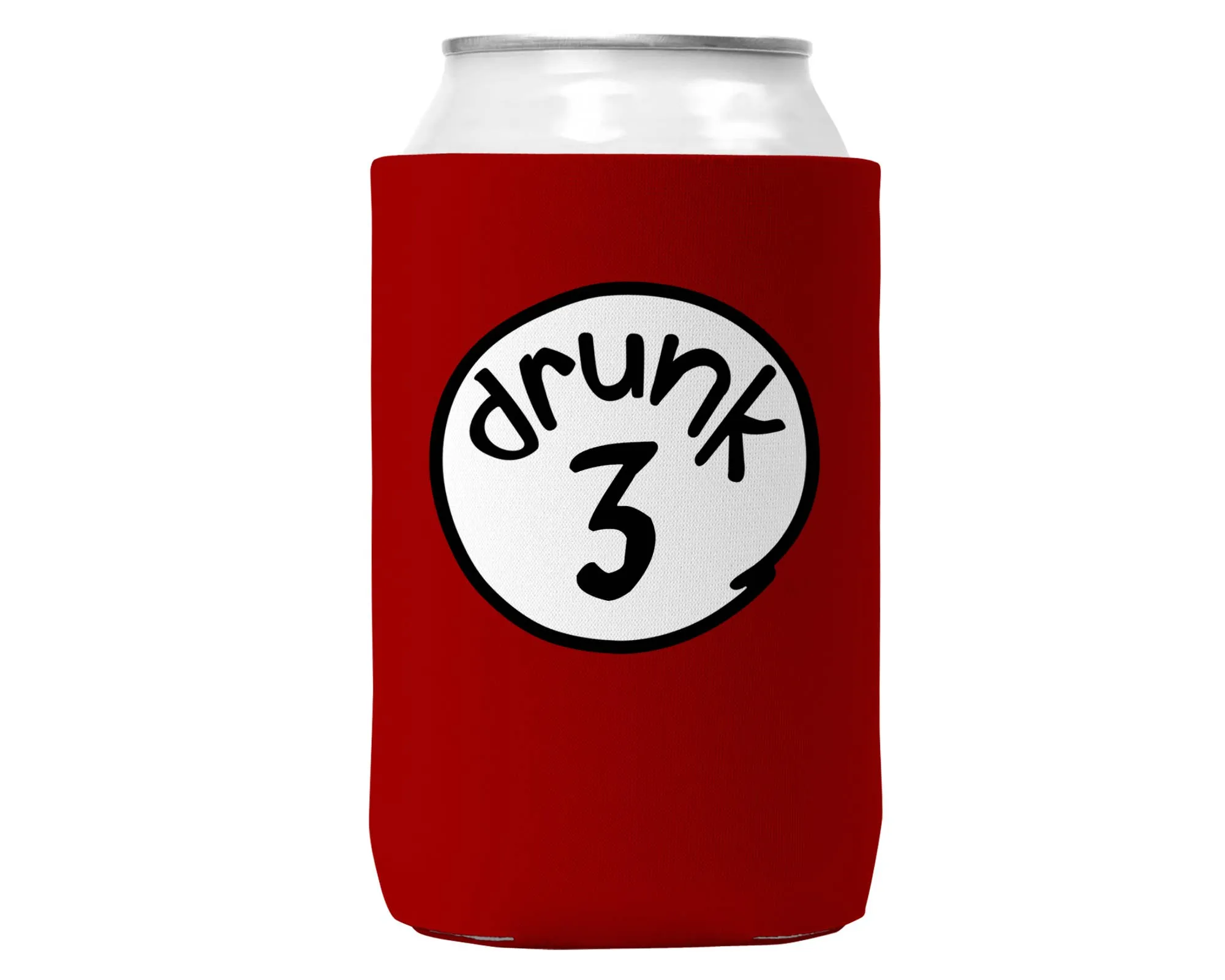 Drunk 1,2,3,4,5 Can Coozie Cooler for 12oz Cans