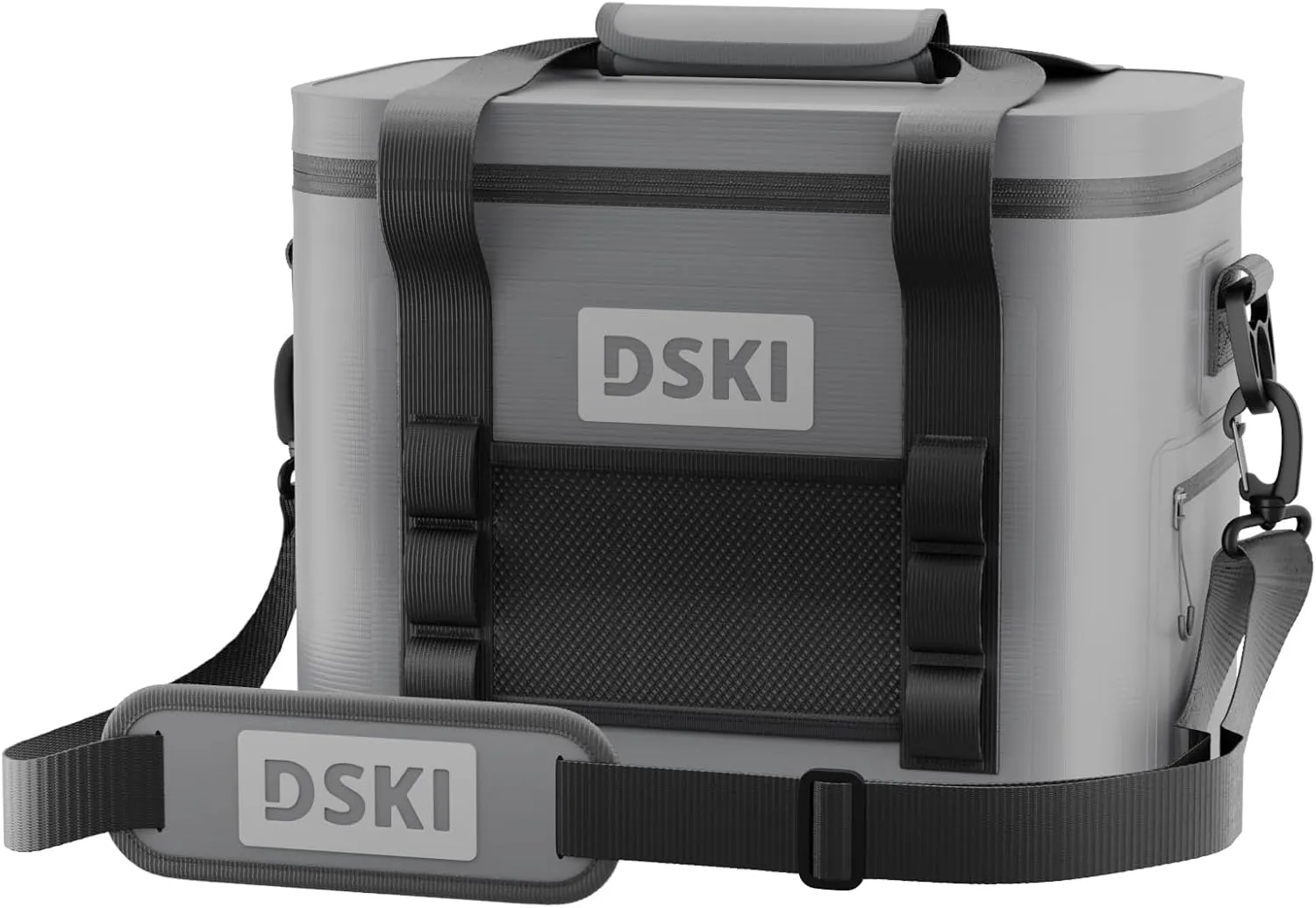 DSKI 34-Can Soft-Sided Cooler - Collapsible, Leak-Proof, Use as a Beach Cooler, Soft Ice Bag, Ice Chest, or Travel Cooler for Food Shopping, Camping, Kayaking, Fishing, and Multi-Person Lunch Bag