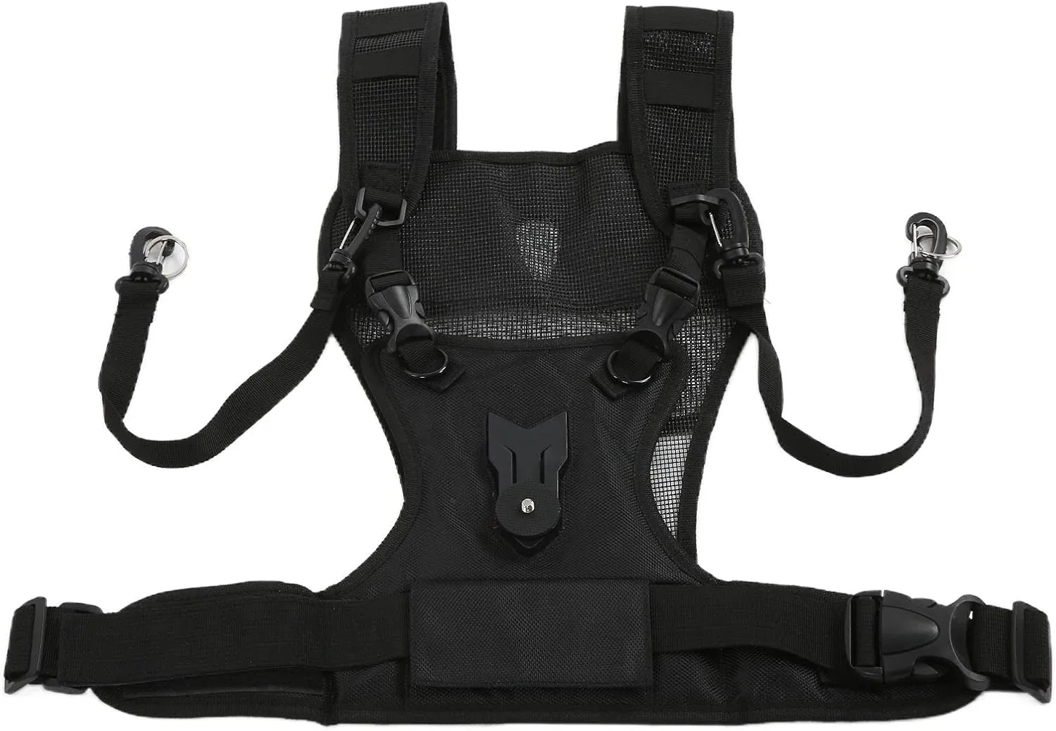 Dual Shoulder Camera Harness, Carrier Chest Vest with Side Holster, Photography Vest Dual Camera Strap Nylon Comfortable Breathable Multi Carrier Chest Harness Carrier Vest, Camera Harness Strap