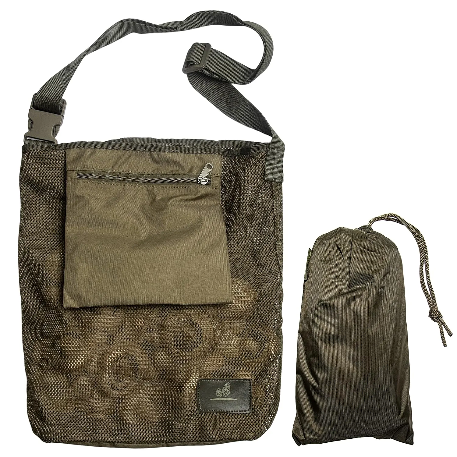 Durable Mesh Bag, Fruit Picking Bag Vegetable Harvest Apples Berry Garden Bag, Mushroom Hunting Bag, Khaki Mesh Shopping Bag, Beach Bag, Apple Morels Picking Bag With Pocket