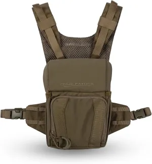 Eberlestock Recon Modular Bino Pack - Advanced Binocular Harness System with Customizable Attachments - Dry Earth - Large