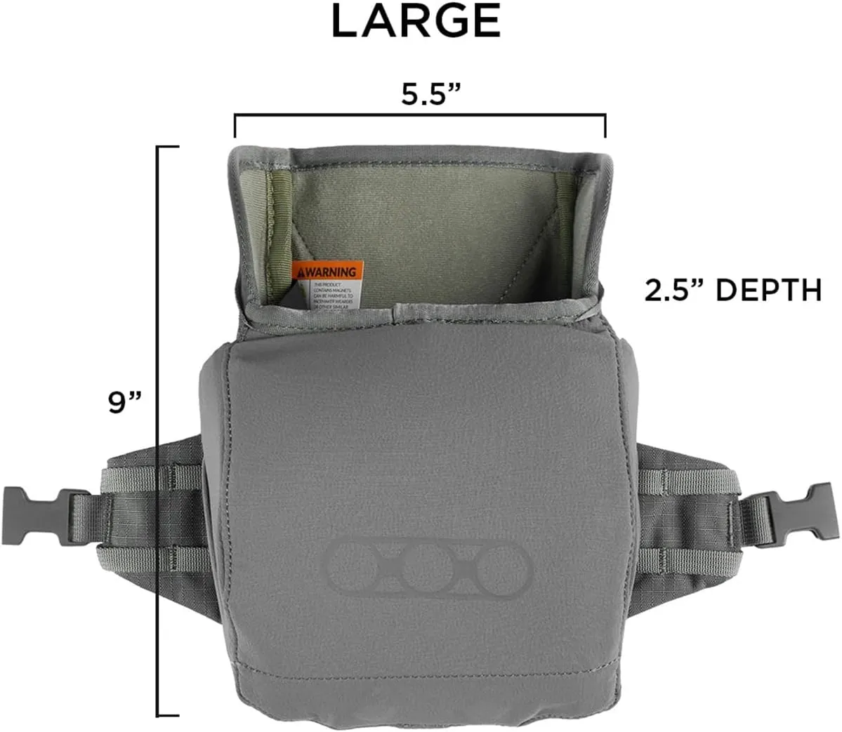 Eberlestock Recon Modular Bino Pack - Advanced Binocular Harness System with Customizable Attachments - Dry Earth - Large