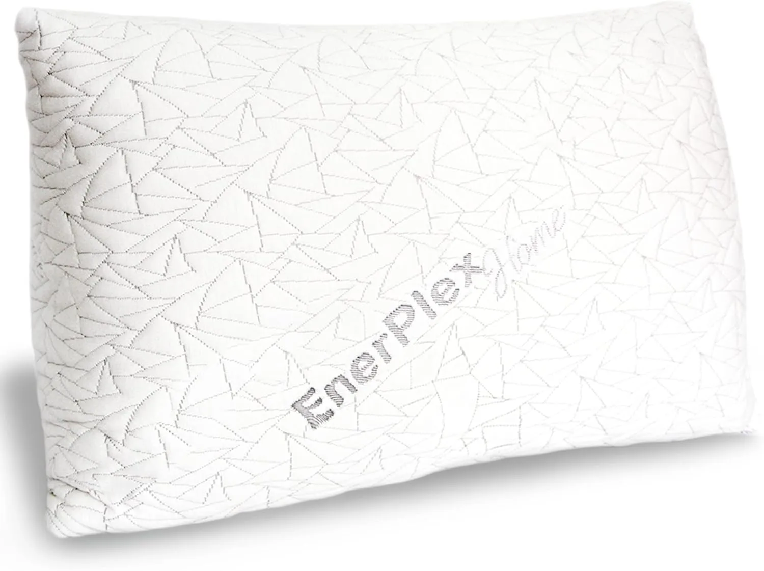 EnerPlex Queen Size Memory Foam Pillows - Pack of 1 - Adjustable Fill for Sleeping w/Extra Stuffing - Machine Washable Firm Cushioning