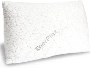EnerPlex Queen Size Memory Foam Pillows - Pack of 1 - Adjustable Fill for Sleeping w/Extra Stuffing - Machine Washable Firm Cushioning