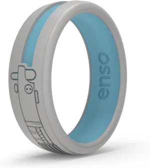 Enso Rings Star Wars Lightsaber Collection - Dualtone Silicone Ring - Etched Design - Comfortable, Breathable, and Safe