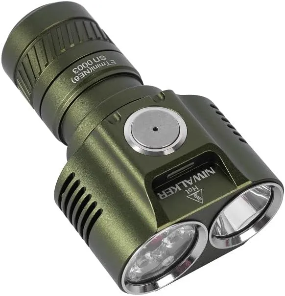 ET mini Flashlight, Magnetic Tailcap Handheld Flashlights, Type-C Rechargeable,Dual Beam Mutli Purpose,3200 Lumen EDC LED Pocket Flashlight,Cool White & Neutral White (Green-NE6)