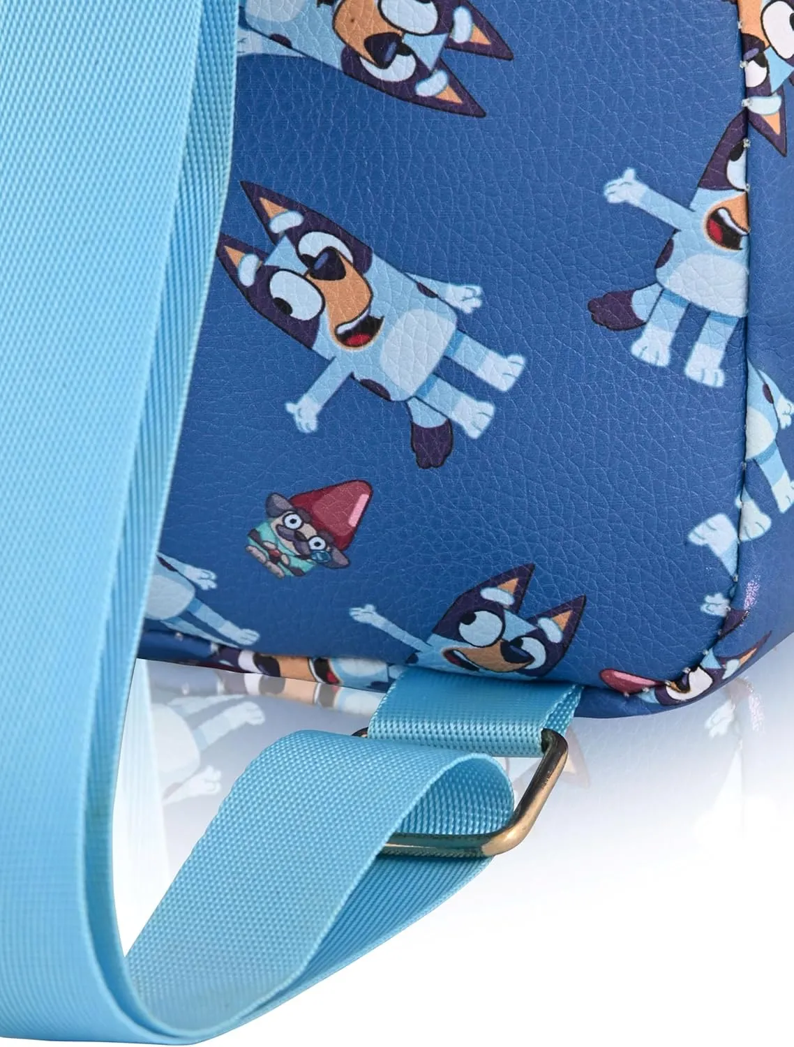 Fast Forward Bluey Backpack - Unisex Mini Backpack for Boys & Girls | Cute PU Leather, 10" Bluey Bag