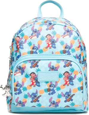 Fast Forward Disney's Lilo & Stitch Pineapple AOP 10" Mini Backpack
