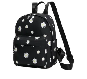 Feeding Tube Backpack G Tube J Tube GJ Tube NG Tube NJ Tube Infinity Pump (Flowers Black)