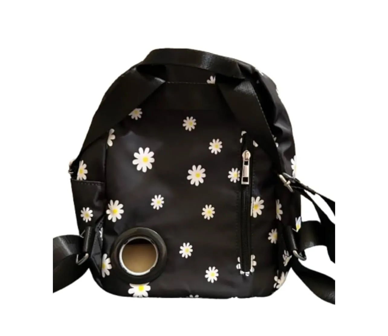 Feeding Tube Backpack G Tube J Tube GJ Tube NG Tube NJ Tube Infinity Pump (Flowers Black)