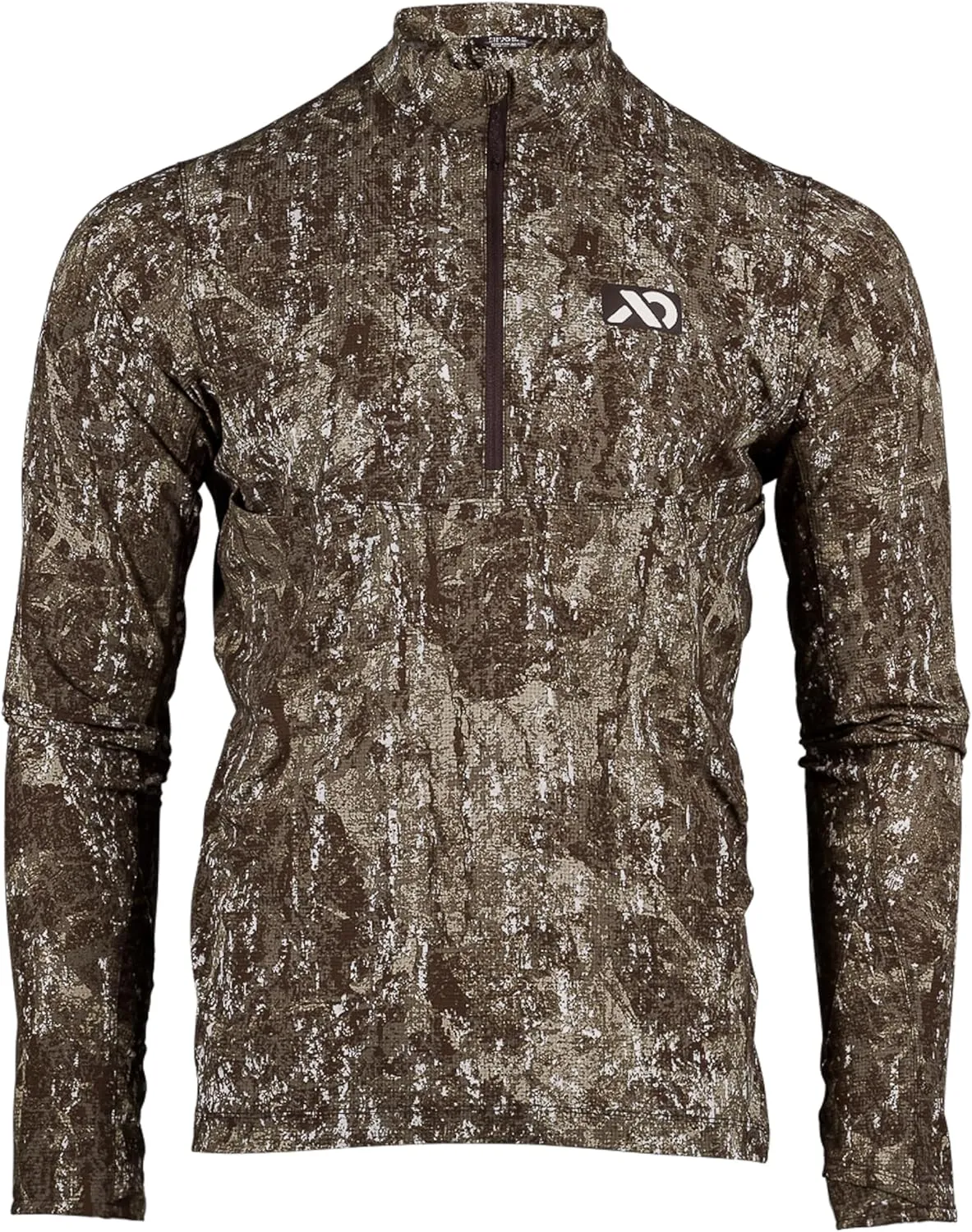 First Lite Men's Trace Quarter Zip - Ultralight Breathable Camo Hunting Shirt
