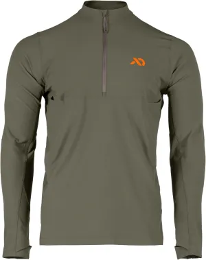 First Lite Men's Trace Quarter Zip - Ultralight Breathable Camo Hunting Shirt