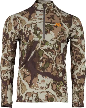 First Lite Men's Trace Quarter Zip - Ultralight Breathable Camo Hunting Shirt