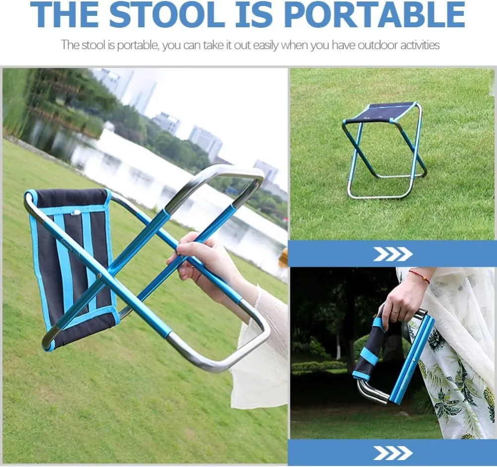 Fishing Backpack Folding Stool Travel Chair Compact Foldable Fishing Chair Picnic Camping Stool for Travel Sports Camping Barbecue Fishing Backpack Folding Stool