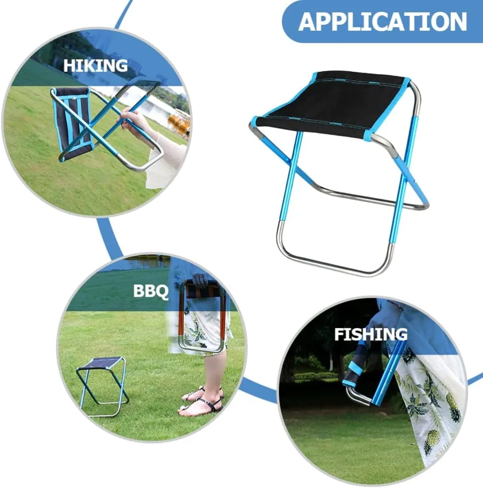 Fishing Backpack Folding Stool Travel Chair Compact Foldable Fishing Chair Picnic Camping Stool for Travel Sports Camping Barbecue Fishing Backpack Folding Stool