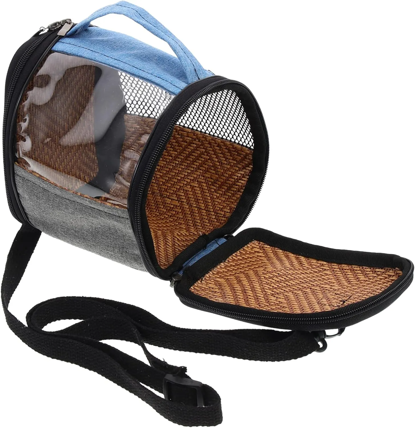 Fluent Zippered Design Parrot Carrier Pouch Bird Cage Carrying Cage for Travel