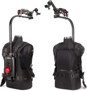FLYCAM Flowline Master 180° w 2-Axis Placid Arm for Camera/Gimbals. Ergonomic Design with Breathable Harness. Payload up to 4-12kg/9-27lb. (FLCM-FLN-MSTR-PLA-01)