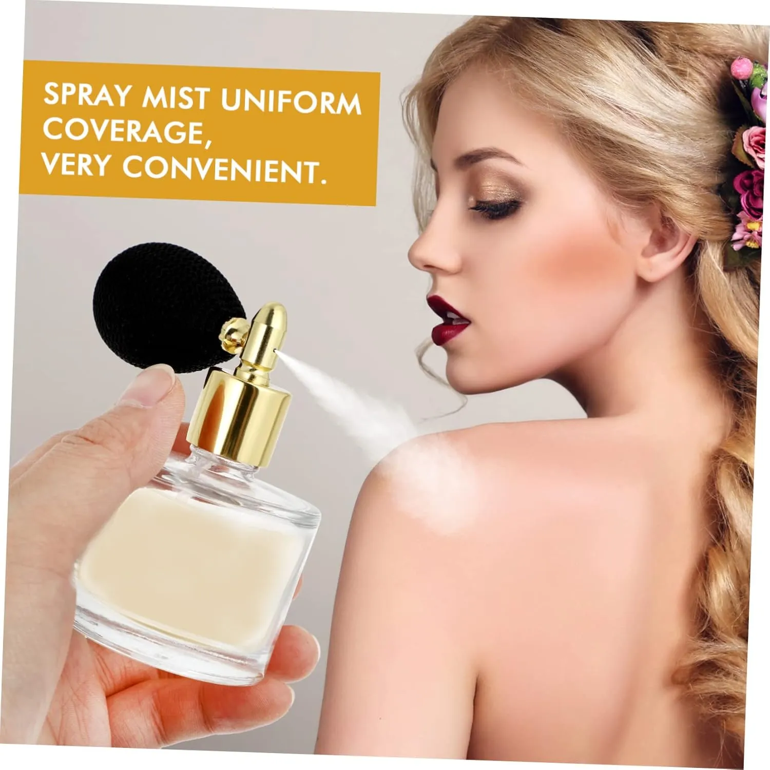 FRCOLOR 2pcs Air Bag Perfume Bottle Portable Coffee Syrups Travel Spray Bottle Scent Mist Dispense Perfume Spray Drink Sprayer Bottle Perfume Atomizer Perfume Glass Bottle Silver
