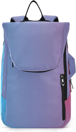 GAIGEO Turquoise Blue Purple Gradient Pickleball Bag, Large Capacity Gifts for Pickleball Lovers, Various Storage Methods