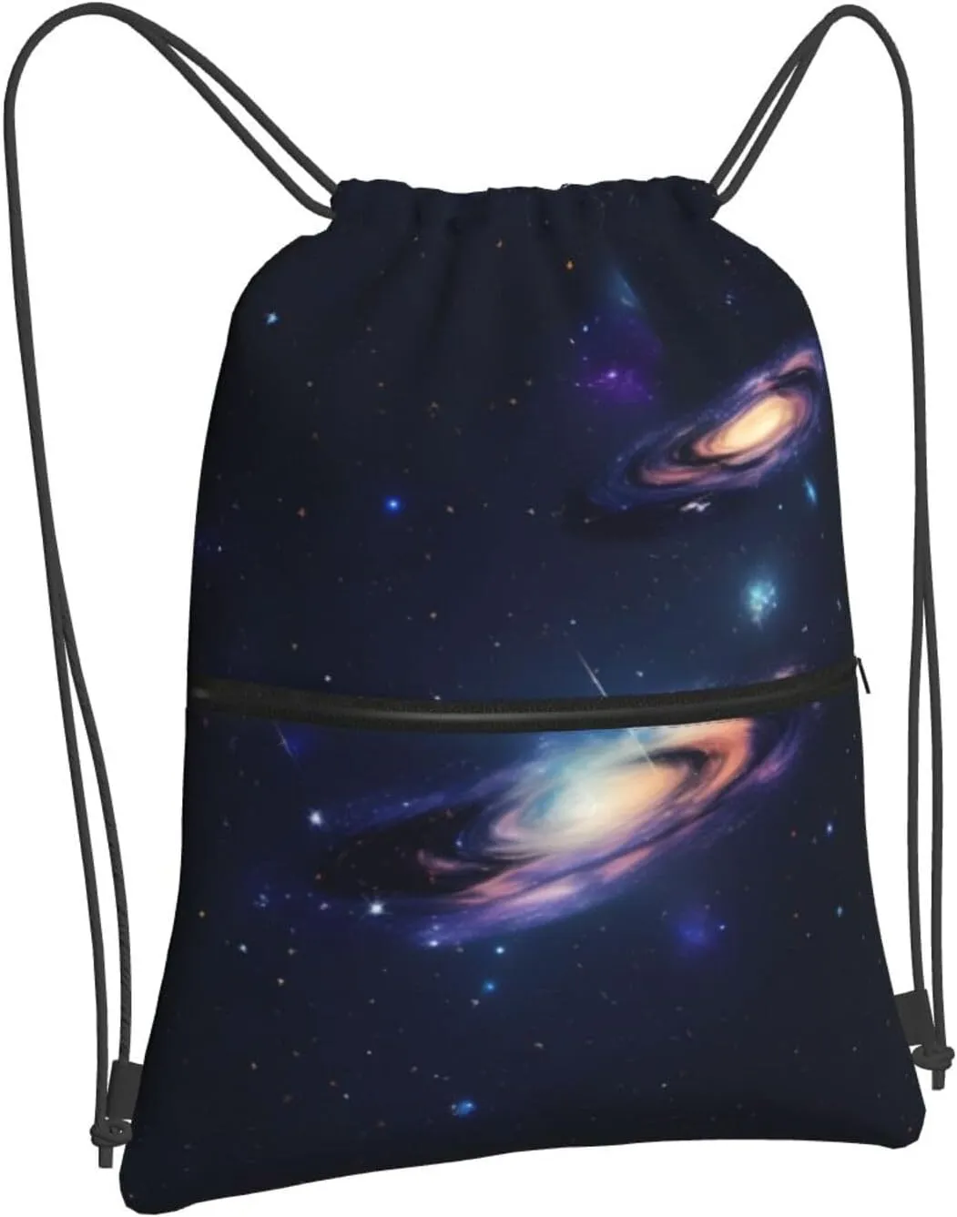 Galaxy In The Universe Drawstring Backpack String Cinch Bag For Fitness Workout, Daily Commute, Travel