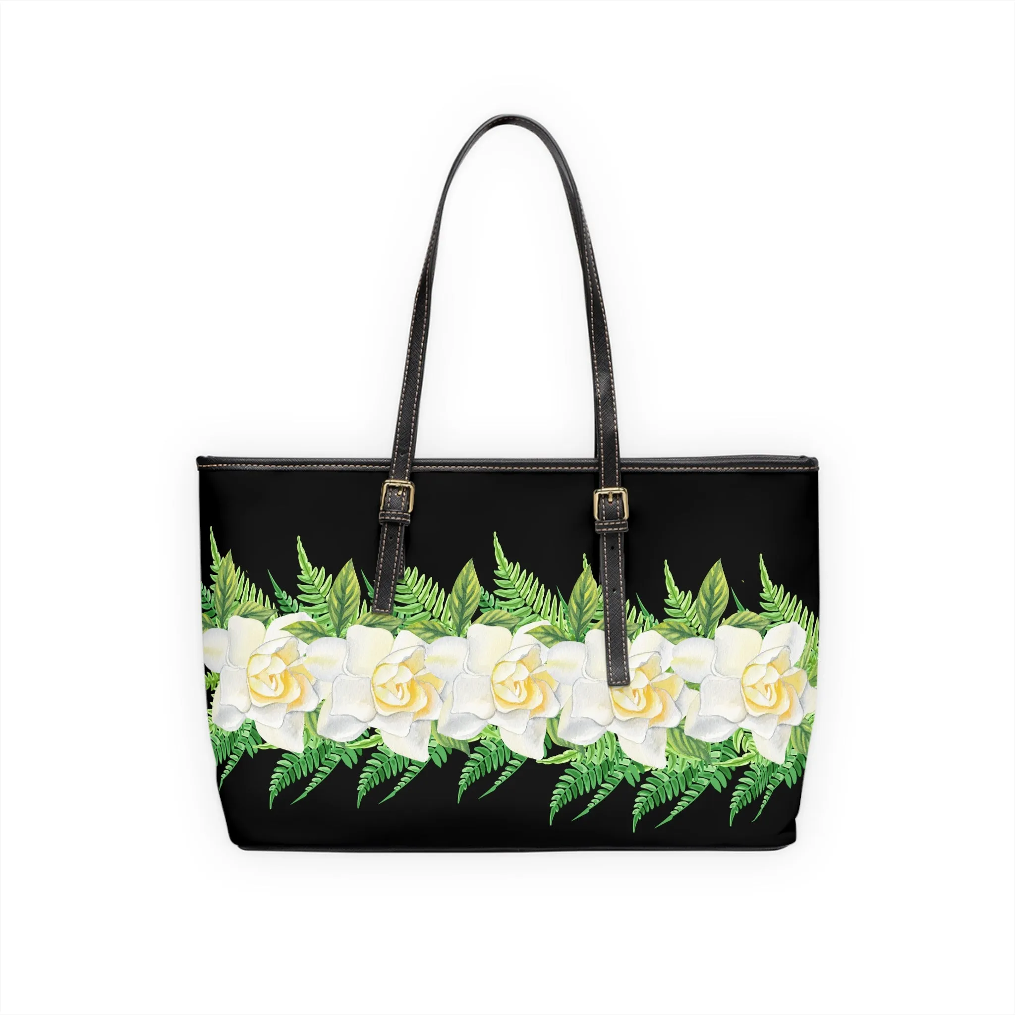 Gardenias- Zippered Shoulder Bag