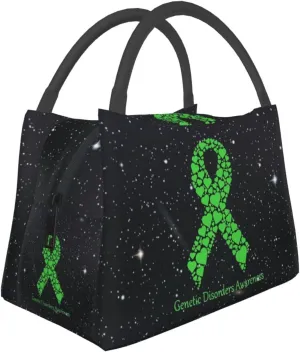 Genetic Disorders Awareness Lunch Box Large Portable Collapsible Insulated Cooler Lunch Tote for Men Women6