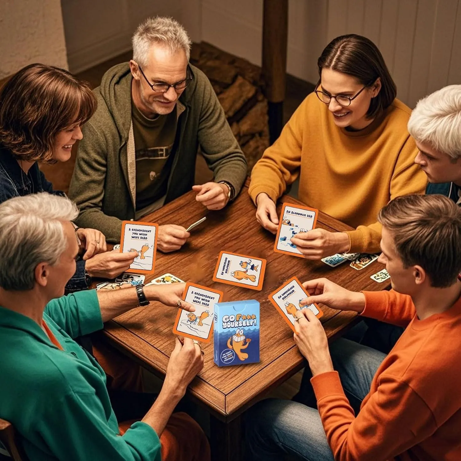 Go F*ck Yourselves!The Adult Go Fish Game You've Always Wanted, Game for 2  Players, Adults, Gag Gift for Friends, Couples & Coworkers, Family Classic Interactive Fun (1pcs)