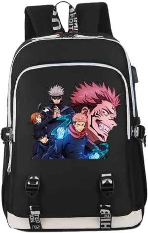 Gojo Satoru Backpack Anime Backpack Book Bag Daypack (Style C)