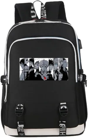 Gojo Satoru Backpack Anime Backpack Book Bag Daypack (Style E)