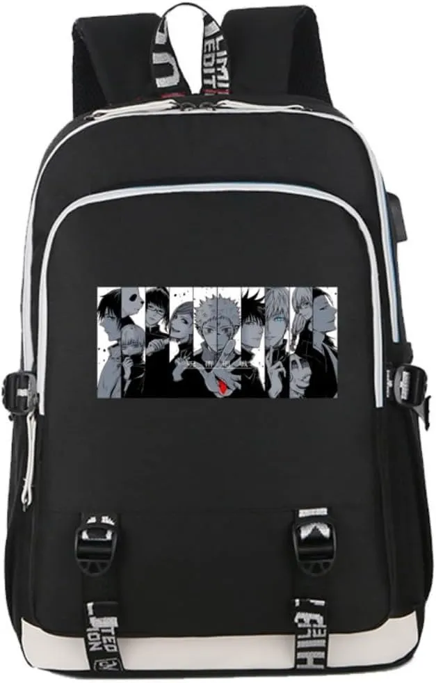 Gojo Satoru Backpack Anime Backpack Book Bag Daypack (Style E)