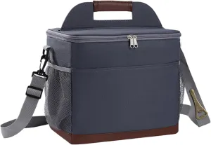 Golf Cart Cooler with Bottle Opener 16L Insulated Bag Leakproof Cooler Bags with Side Pocket Waterproof Zippered Tote/Shoulder Small Ice Chest for Outdoor, Golf Cart Cooler