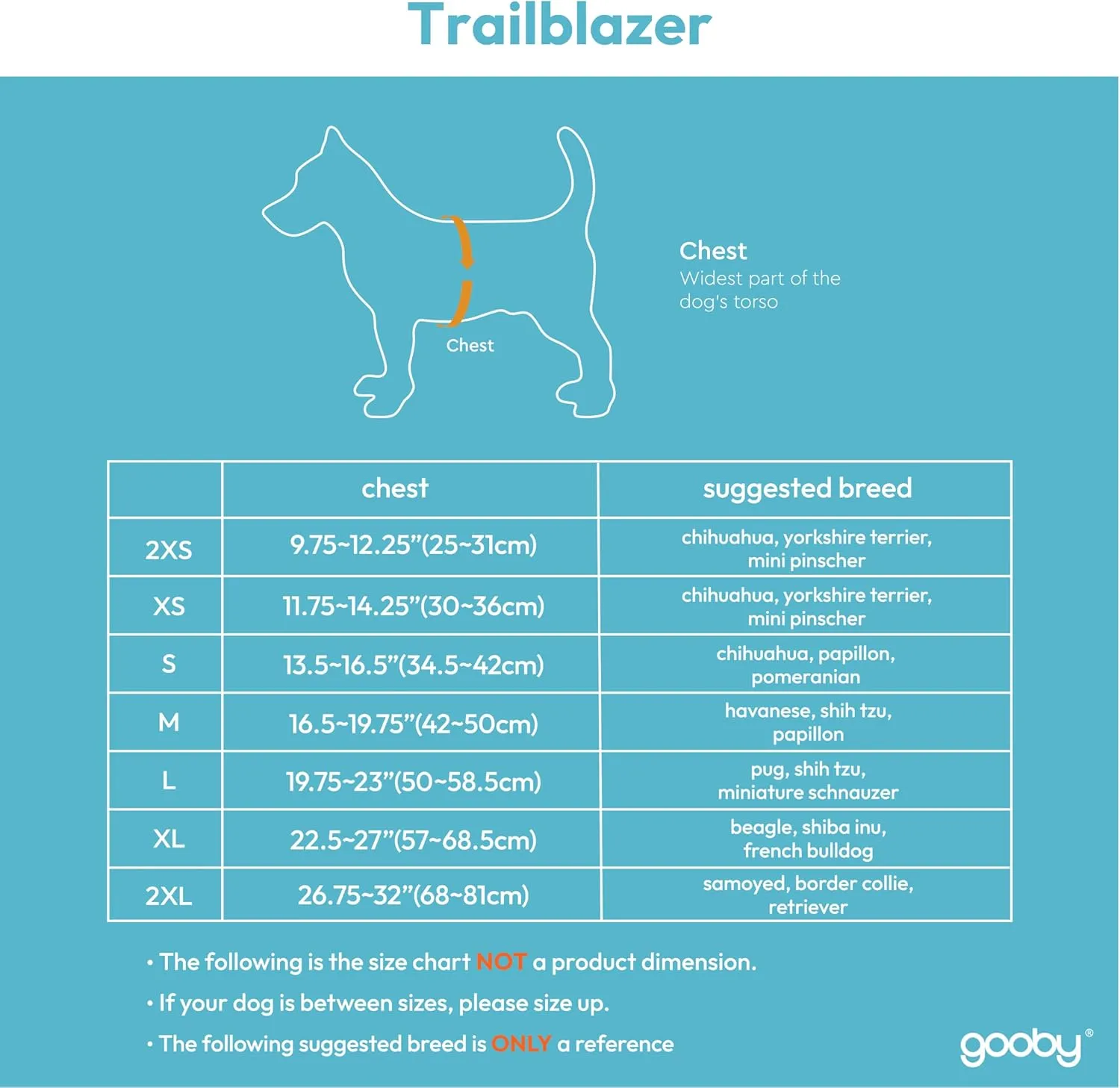Gooby Trailblazer Harness - Adobe, X-Large - Shock Absorbing Dog Harness with No Pull Front and Dual Back Clips for Small Dog and Medium Dog