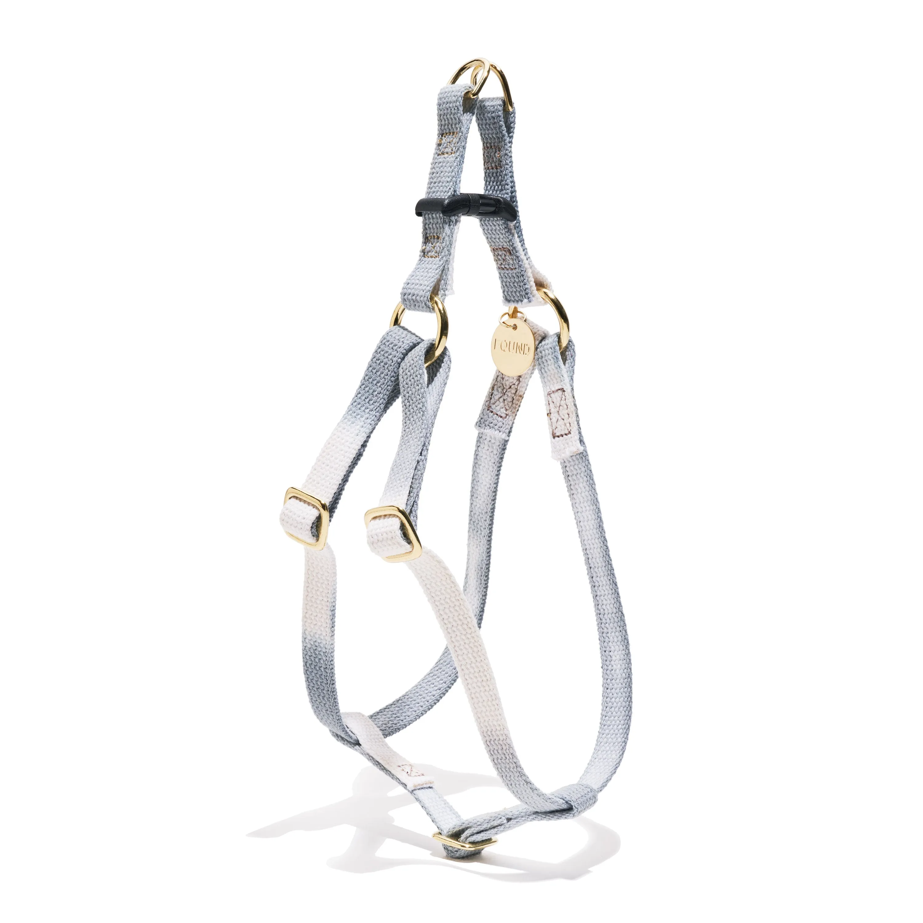 Gray Ombre Cotton Cat & Dog Harness – Adjustable, Durable & Stylish | Found My Animal