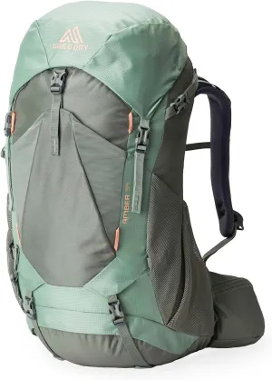 Gregory Amber 34L Women's Dayhiking/Backpacking Pack, with Breathable Backpanel and Comfort 3d Waistbelt, One Size Fits All, Lichen Green