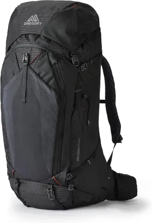 Gregory Baltoro 100L Pro Unisex Backpacking Pack with FreeFloat Suspension, AirCushion Breathable Backpanel, Medium, Lava Black