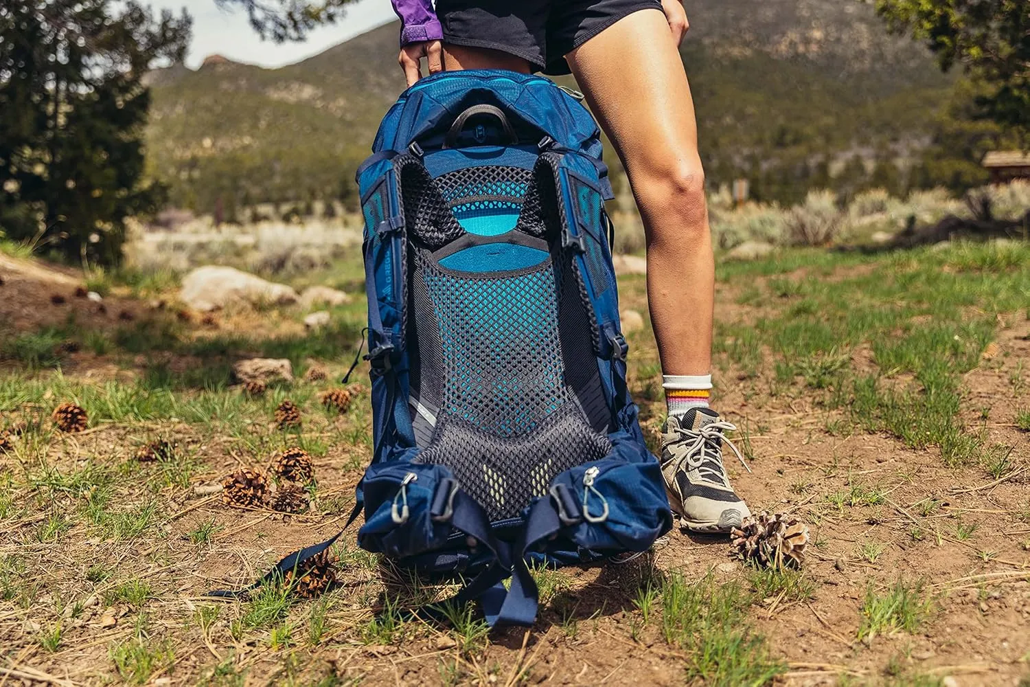 Gregory Jade 53L Women's Day Hiking Backpack, Ventilated Backpanel, Built-In Hydration Attachment for Bladder (Reservoir Not Included), Small/Medium, Midnight Navy
