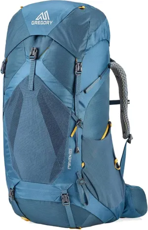 Gregory Maven 65L Women's Backpacking Pack, Breathable Backpanel and Shoulder Harness, Raincover Included, Built-In Hydration Sleeve (Reservoir Not Included), Small/Medium, Spectrum Blue