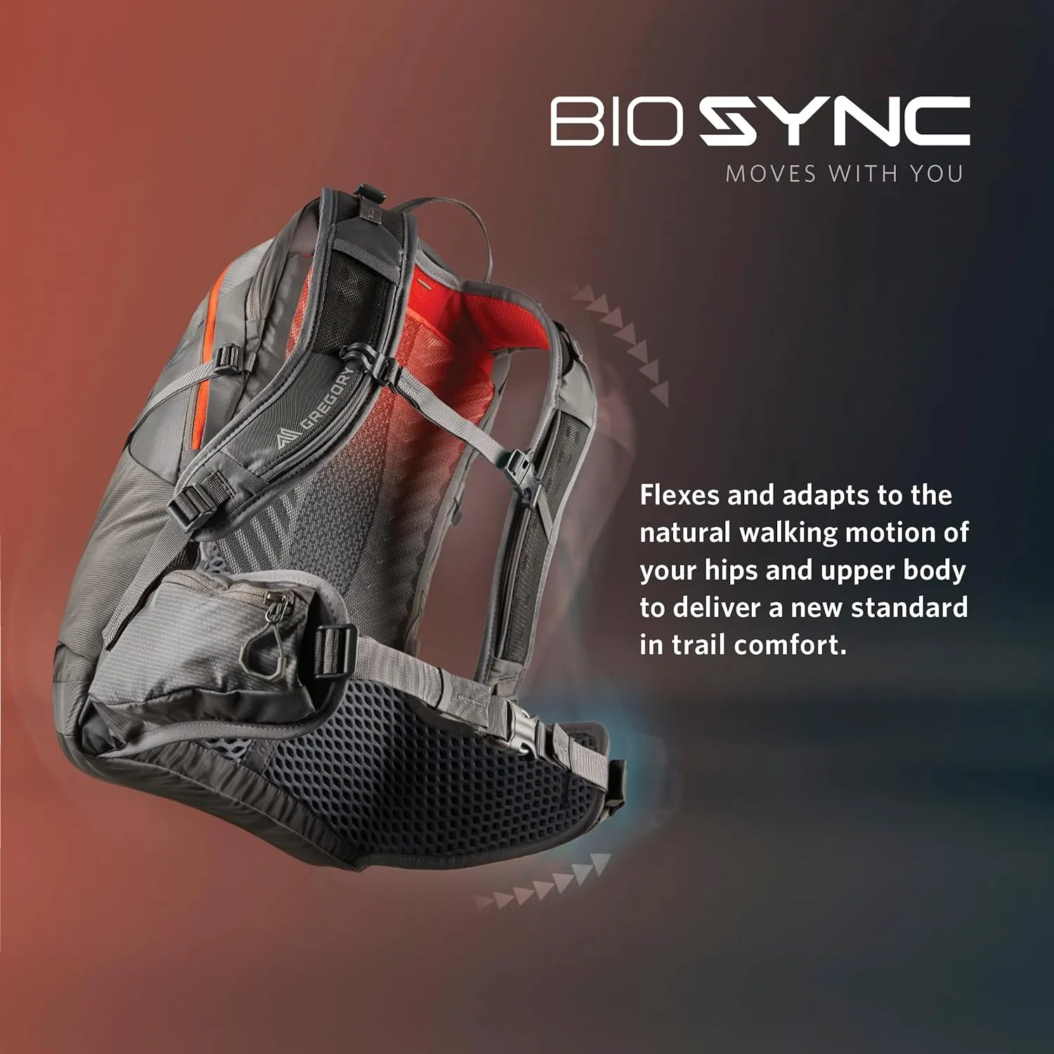 Gregory Maya 20L Women's Day Hiking Backpack, Ventilated Backpanel, Built-In Hydration Attachment for Water Bladder (Reservoir Not Included), One Size Fits All, Sunset Grey