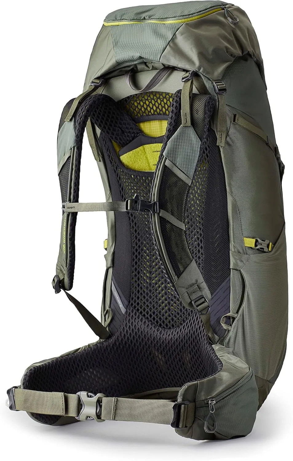 Gregory Zulu 55L Unisex Hiking/Backpacking Pack, Freefloat Hipbelt, Internal Hydration Sleeve For Water Bladder, (Reservoir Not Included), Small/Medium, Forage Green