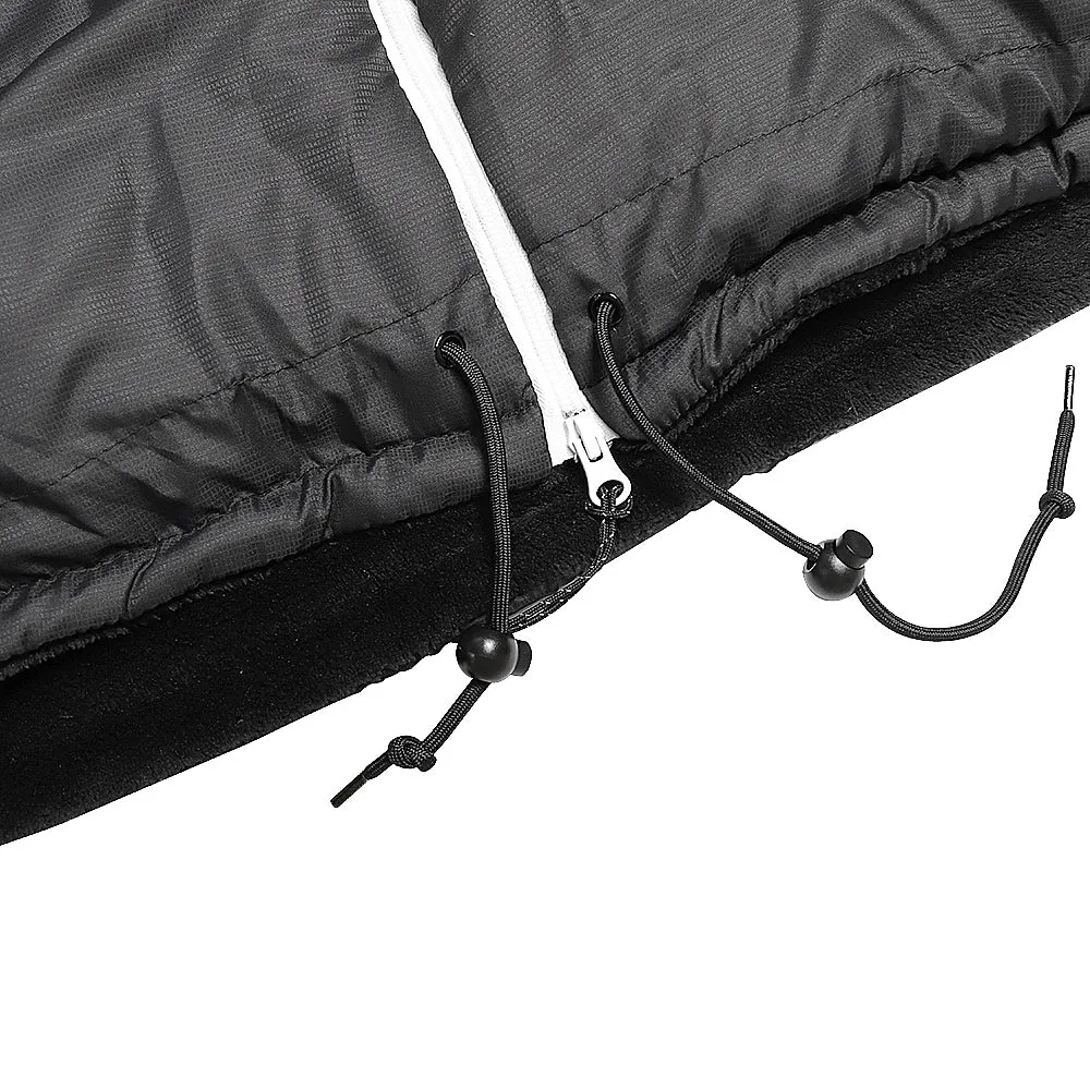 Grey Fur Lined Sleevless Sleeping Bag Jacket S-L