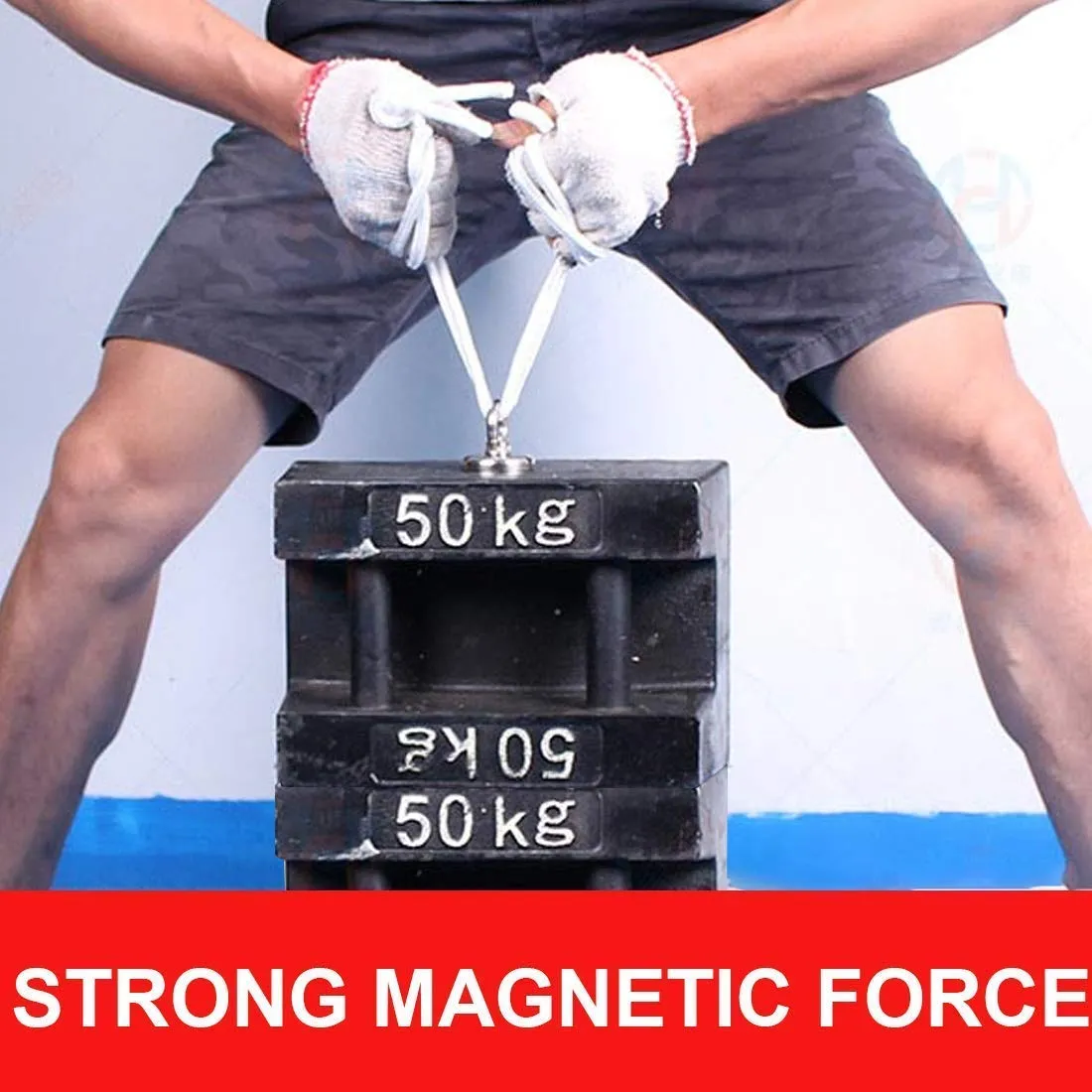 Grtard 700LBS Magnet Fishing Kit, Strong N52 Neodymium Fishing Magnets, Magnetic Fishing Magnet Kit with Strong Magnets(2.95''), 65ft Rope, Protective Gloves, Rare Earth Magnet for Retrieving Items