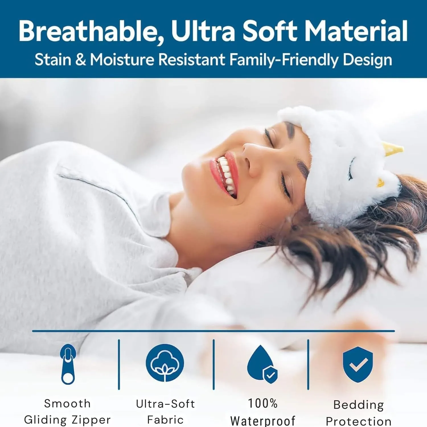 Guardmax Jersey Knitted Pillow Protector with Zipper Standard Size -12 Pack -100% Waterproof, Bed Bug Proof, Dust Mite Proof, & Hypoallergenic Pillow Covers - Premium Zippered Pillow Cases. (20 X 26)