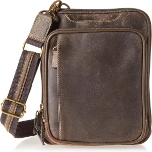 Gun Tote'n Mamas unisex adult Bag Concealed Carry Distressed Buffalo RFID Shoulder Pouch by Gun Tote n Mamas Brown , Brown, Small US