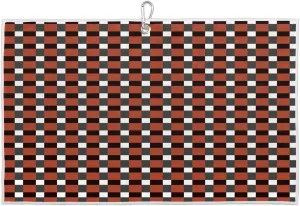 Halloween Grid Golf Towel with Heavy Duty Carabiner Clip Quick Dry Ultra Absorbent Club Ball Cleaning Towel Golf Accessories for Men Women