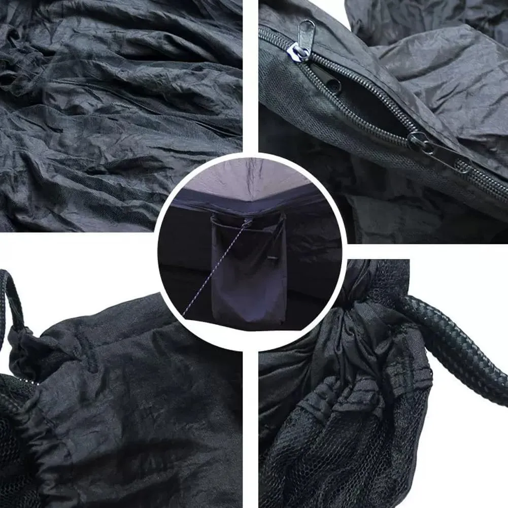 Hammock,camping Hammock,Hammock with Canopy, Sunshade, Anti-mosquito Net, Rainproof, Can Be Used by Two People, Suitable for Parks, Beaches and Camping and Other Outdoor Places(Green)