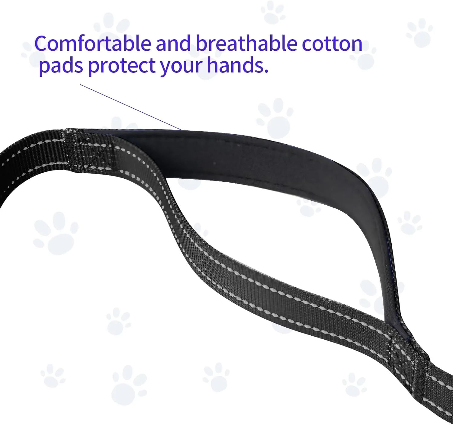 ​Hands Free Dog Leash for Large Dogs ​Adjustable 6 to 9 Feet ​Heavy Duty with ​No Pull Bungee & ​Reflective Ideal for ​Running, ​Jogging, ​Leash ​Carabiner for Ultimate Convenience Black