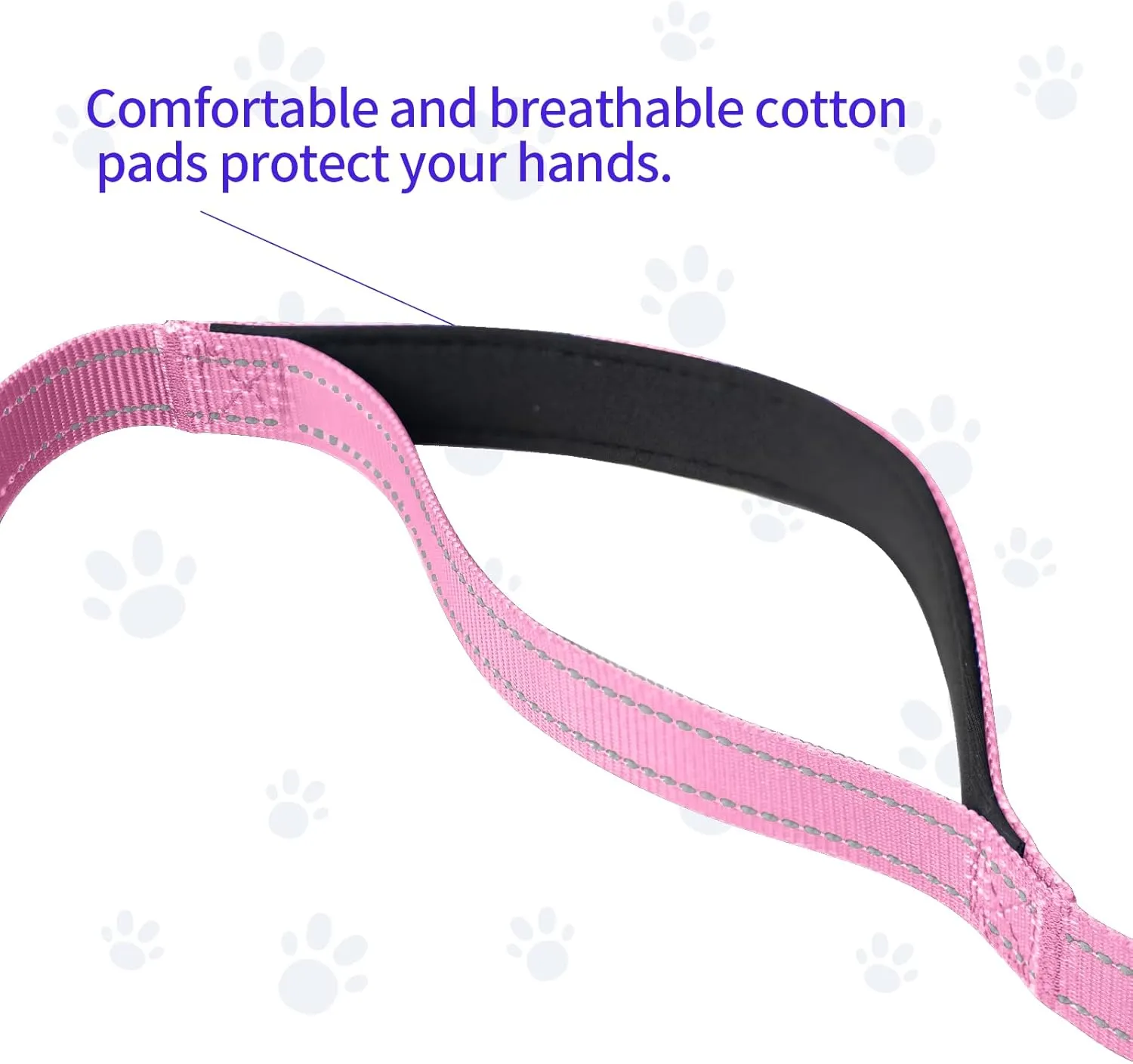 ​Hands Free Dog Leash for Large Dogs ​Adjustable 6 to 9 Feet ​Heavy Duty with ​No Pull Bungee & ​Reflective Ideal for ​Running, ​Jogging, ​Leash ​Carabiner for Ultimate Convenience Pink
